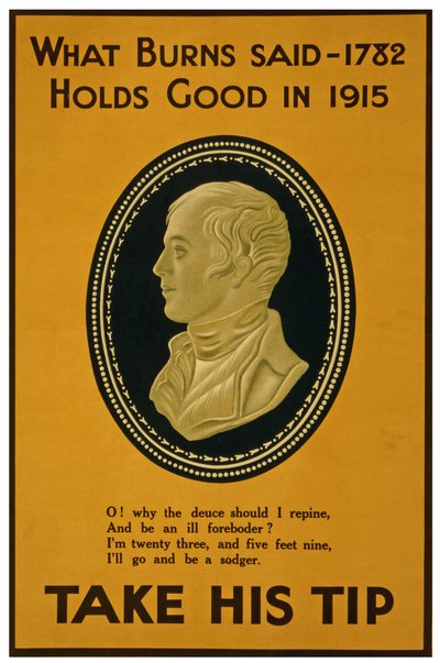 What Burns said in 1782 holds good in 1915. Take his tip by Unknown